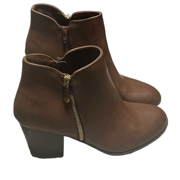 NWT | Style & Co Cognac Brown Ankle Boots | Size 10.5 | Includes Box! - Picture 1 of 10